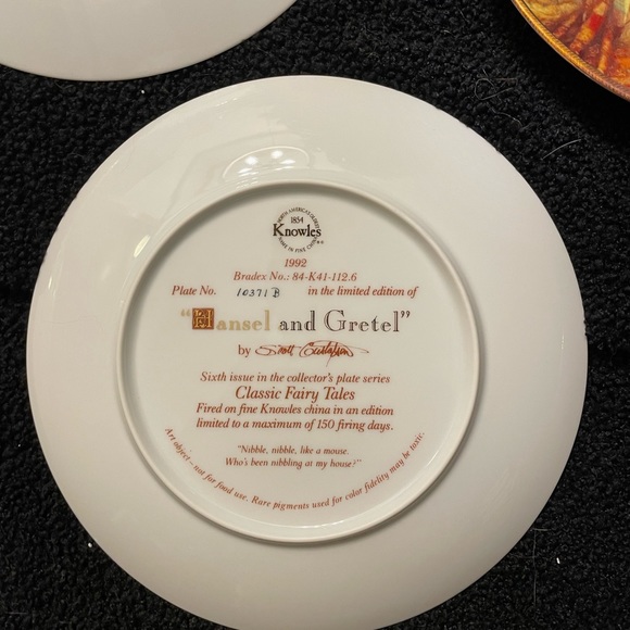 Edwin M. Knowles “Classic Fairy Tales” series collectible china plates - Picture 12 of 16